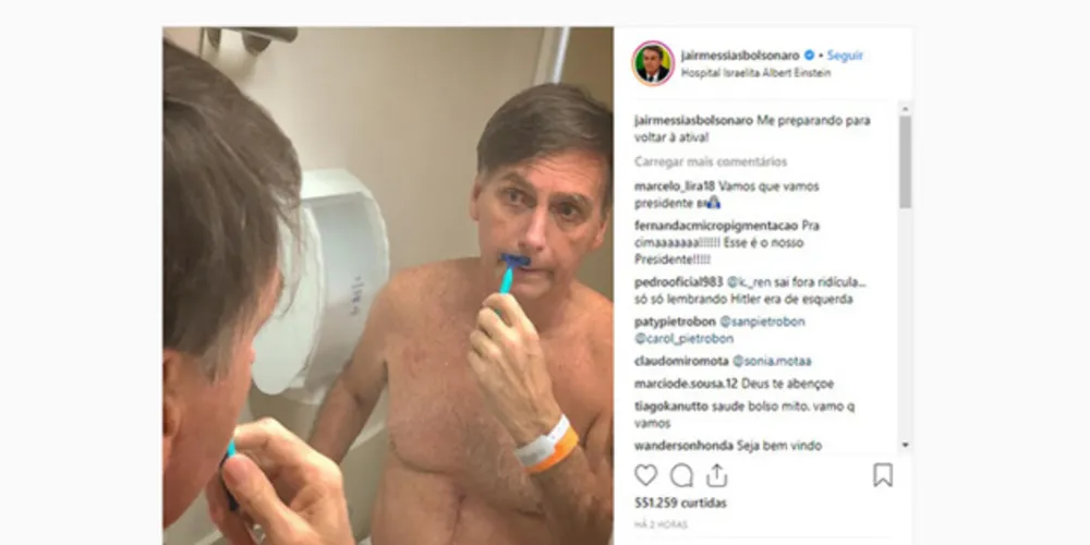 Imagem ilustrativa da imagem No Instagram, Jair Bolsonaro garante retorno