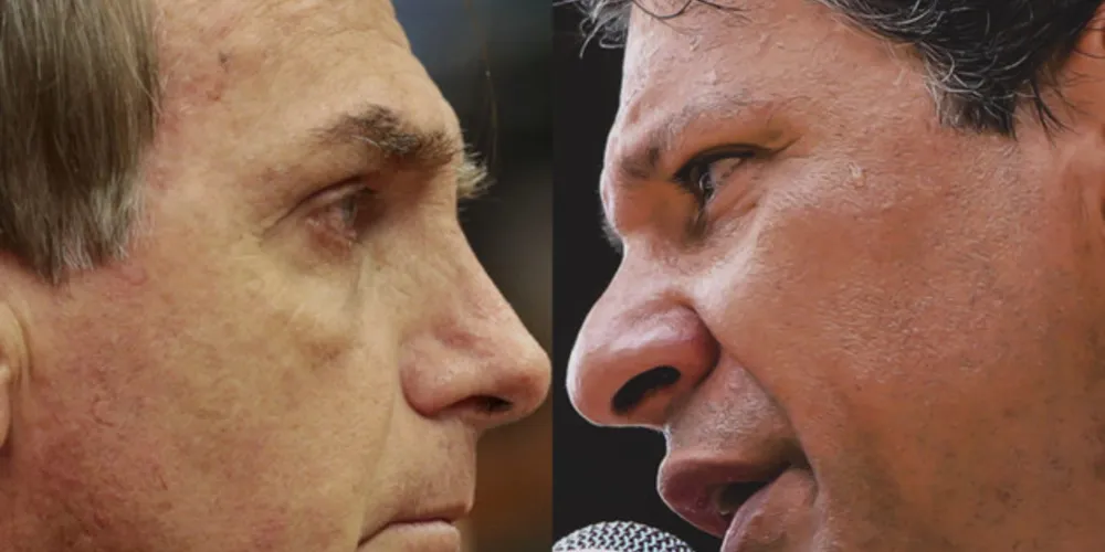 Jair Bolsonaro (PSL) cresceu quatro pontos percentuais; Fernando Haddad (PT) parou de subir