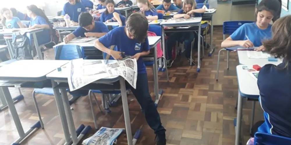Imagem ilustrativa da imagem Jornais impressos contribuem em atividade artística