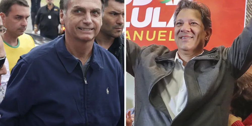 Imagem ilustrativa da imagem Bolsonaro e Haddad disputarão no 2ª turno a presidência