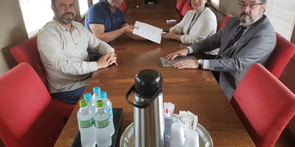 Oficialização do terreno aconteceu nessa manhã, após reunião com a direção da empresa