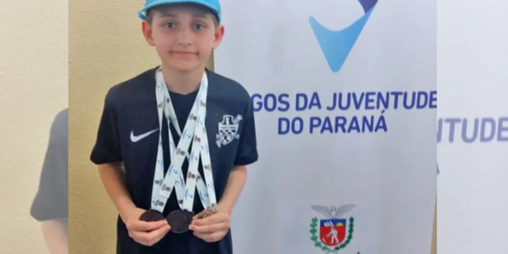 Imagem ilustrativa da imagem Aluno do Sepam conquista três medalhas no Xadrez do Jojups