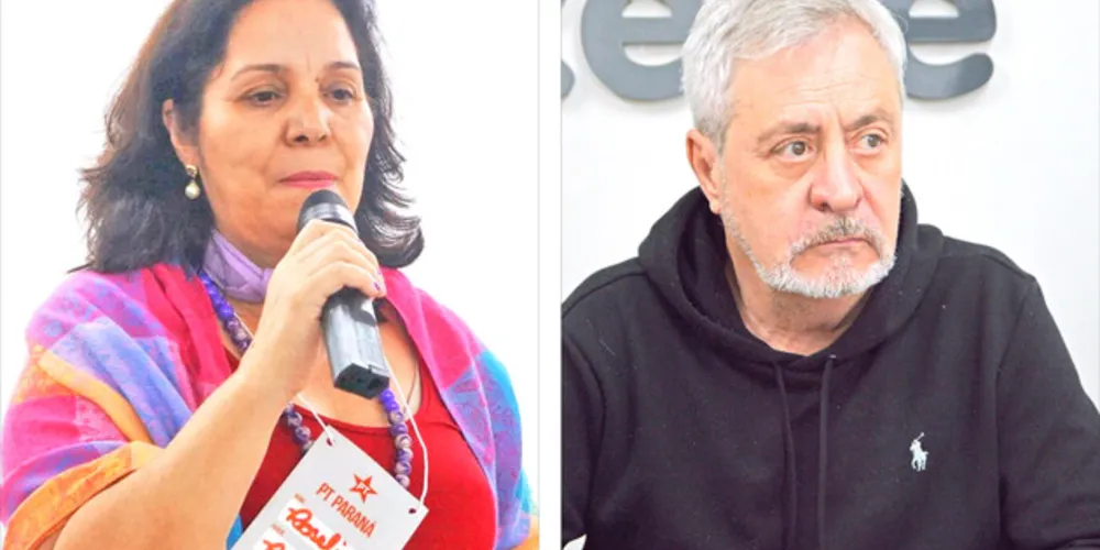 Roselia Ribeiro (esq.) e Tito Fonseca.