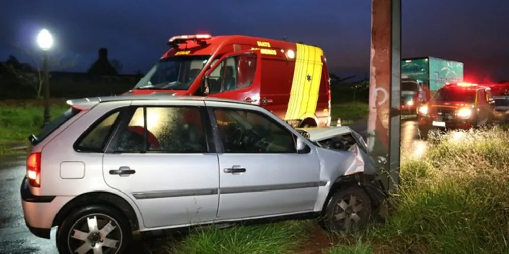 Mulher disse que não viu lombada e passou sem frear