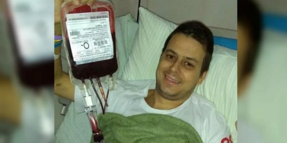 Thiago recebeu diversas bolsas de sangue durante tratamento em Sorocaba (SP) 