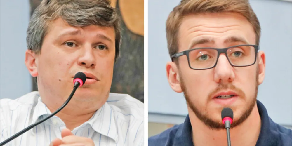 Magno Zanellato (esq.) ficará como líder do bloco, enquanto Geraldo Stocco será o vice-líder.
