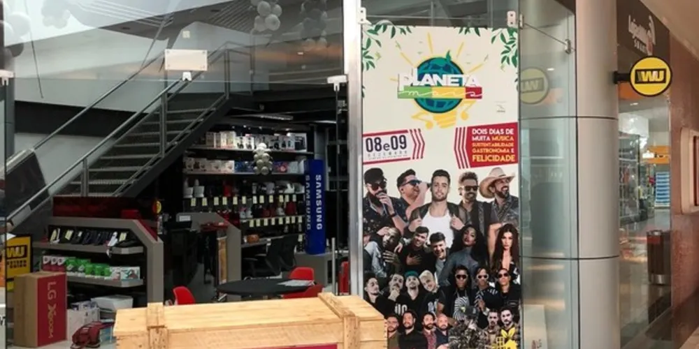 Ponto de venda foi montado junto a loja MM Smart.