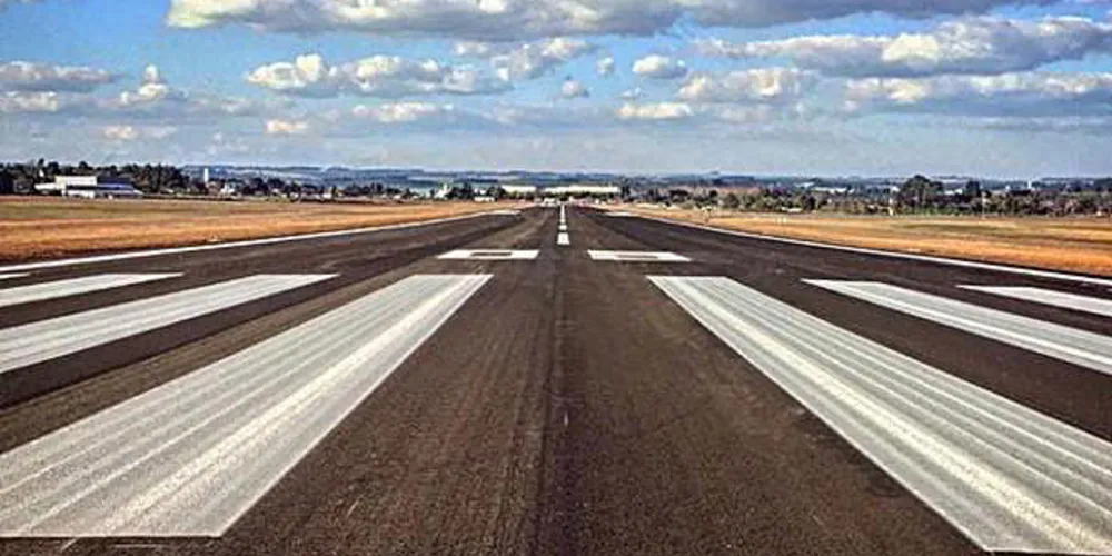 Foram destinados R$ 4,2 milhões para recape asfáltico no Aeroporto Sant’Anna, em Ponta Grossa.