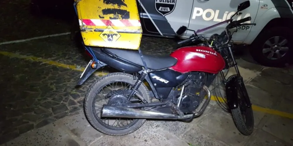 Imagem ilustrativa da imagem Choque recupera moto furtada e detém rapaz