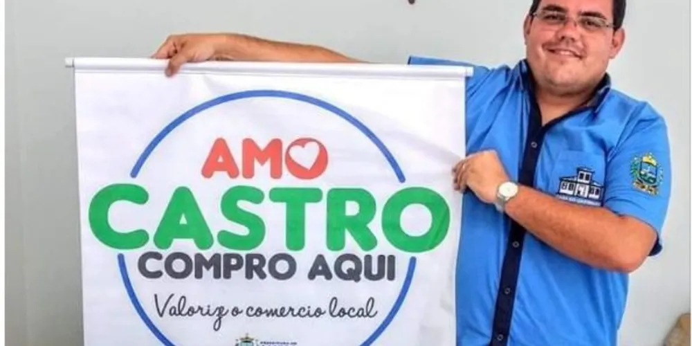 Augusto Beck é o diretor de Indústria, Comércio, Turismo e Cultura de Castro.