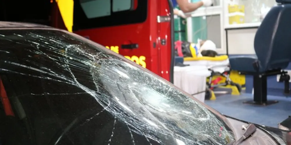 Vítima foi levada ao Hospital Regional com ferimentos considerados moderados