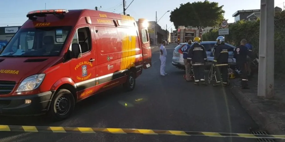 Acidente foi registrado na rua do Cemitério São José.