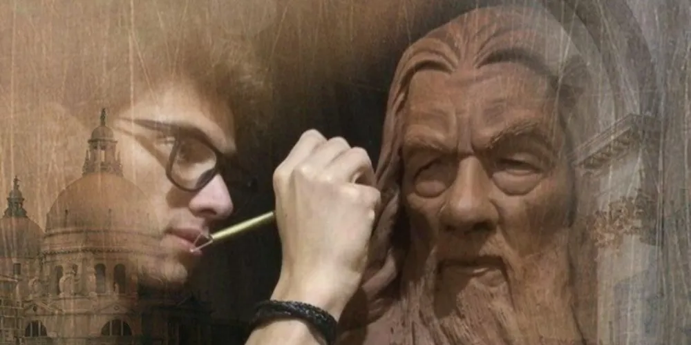 Artista ponta-grossense, após um árduo períodos de estudos, passou a esculpir profissionalmente.