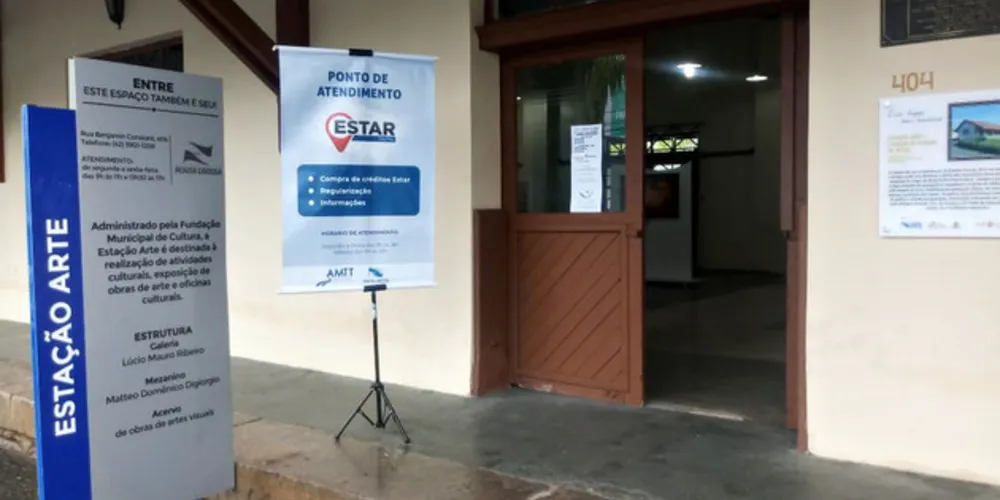 Posto de atendimento do EstaR está localizado na rua Benjamin Constant 