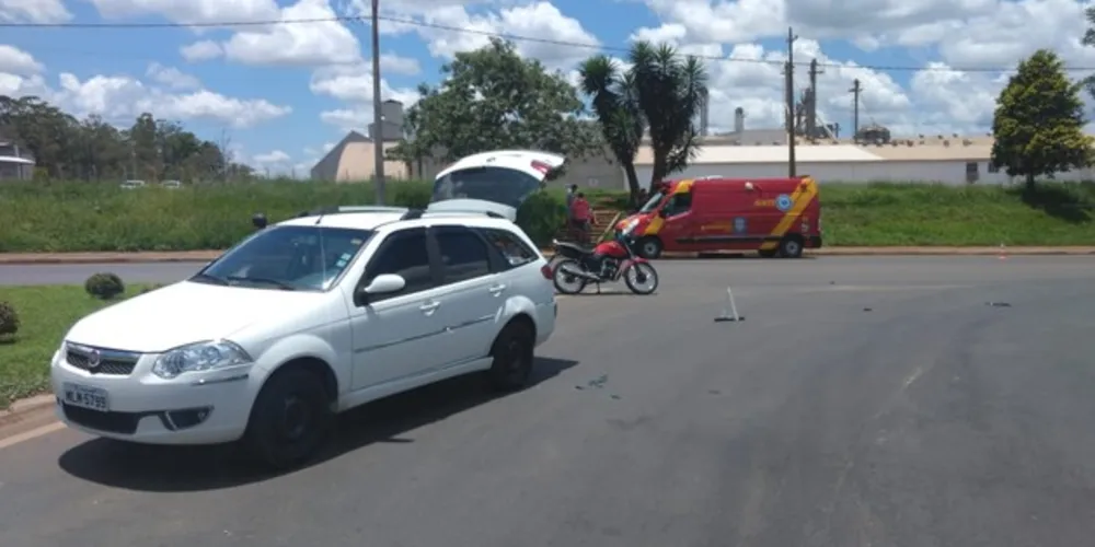 Duas pessoas ficaram feridas no acidente
