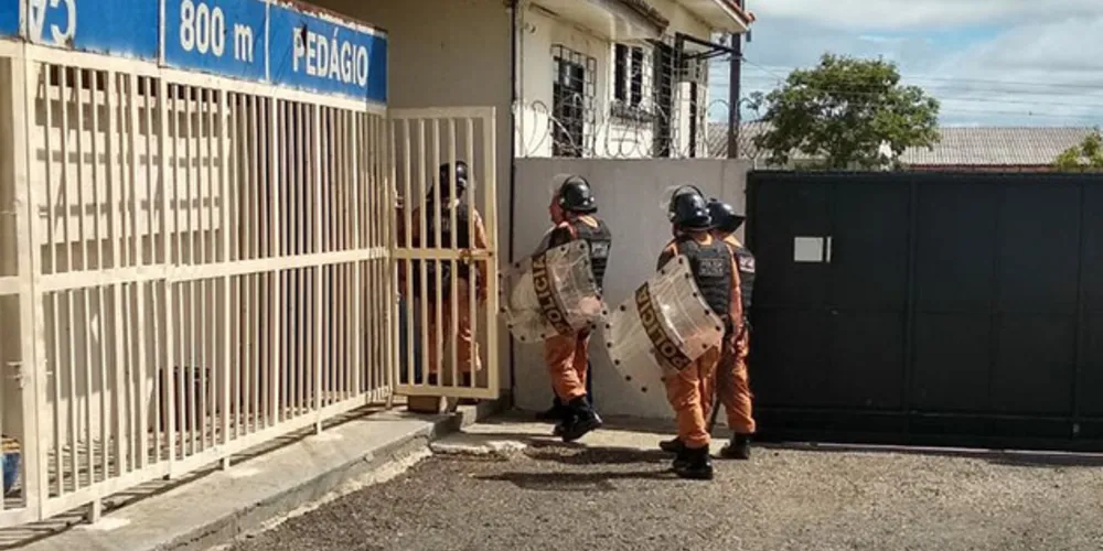 Operação da PM teve apoio do Rotam e de agentes penitenciários