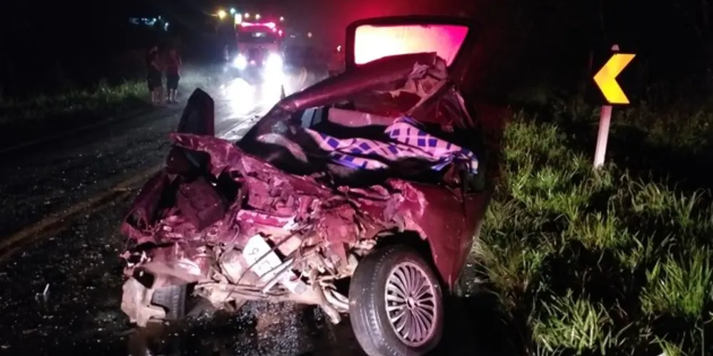 Acidente aconteceu na noite desta sexta-feira em Imbituva