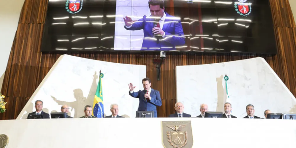 Governador do Paraná, Carlos Massa Ratinho Junior.