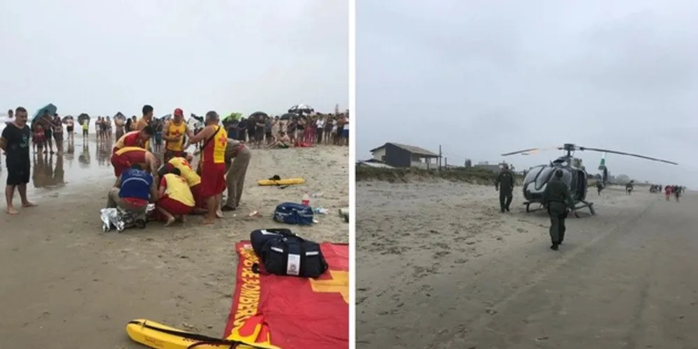Jovem morreu afogado em Guaratuba na tarde deste sábado