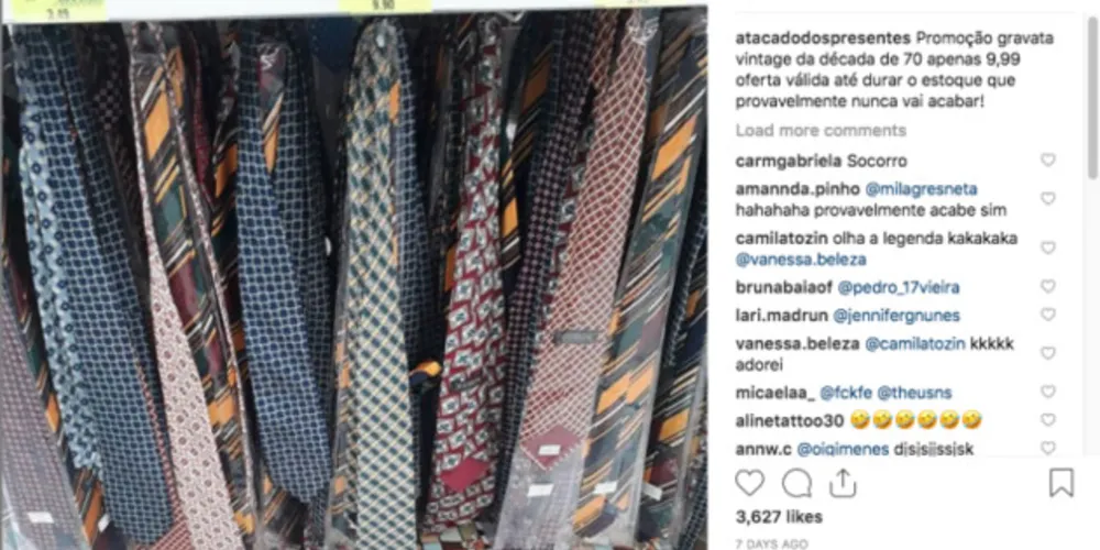 Em seu perfil de Instagram, eles são sinceros até demais em relação aos produtos