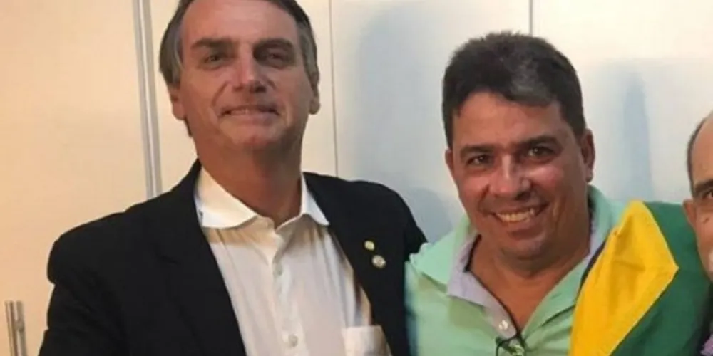 Bolsonaro e o amigo Carlos Victor Guerra Nagem

