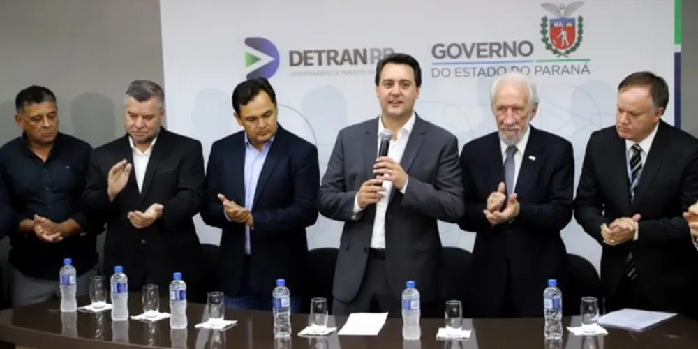 Governador Carlos Massa Ratinho Júnior durante visita ao Detran-Pr 

