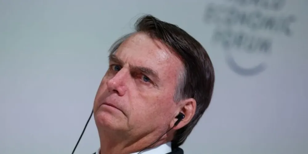 O Presidente da República, Jair Bolsonaro,durante reunião do Conselho Internacional de Negócios no Fórum Econômico Mundial em Davos 