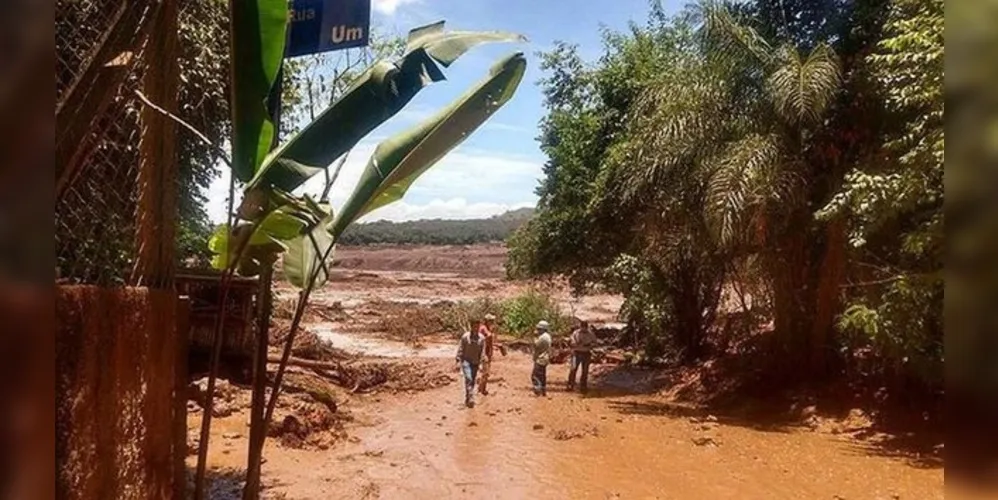 Rejeitos atingiram parte de comunidade do município