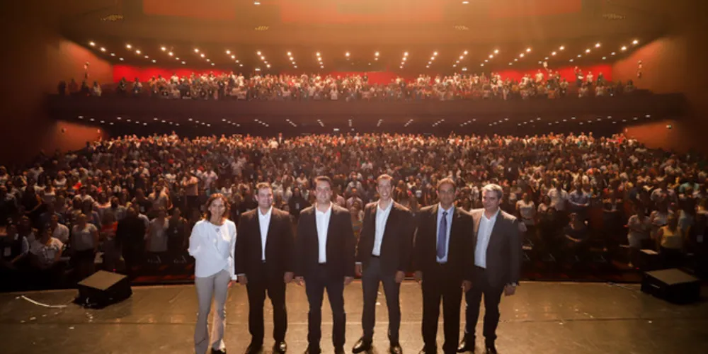 Governador Carlos Massa Ratinho Junior participa da abertura do Seminário Aprendizagem em Foco. Curitiba, 29/01/2019. Foto:  Rodrigo Félix Leal/ANPr