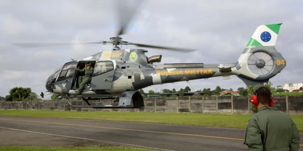 Governo do Paraná envia helicóptero do Batalhão de Operações Aéreas (BPMOA)  para auxiliar nas buscas de pessoas desaparecidas em Brumadinho  -  Curitiba, 03/02/2019  -  Foto: Jaelson Lucas/ANPr
