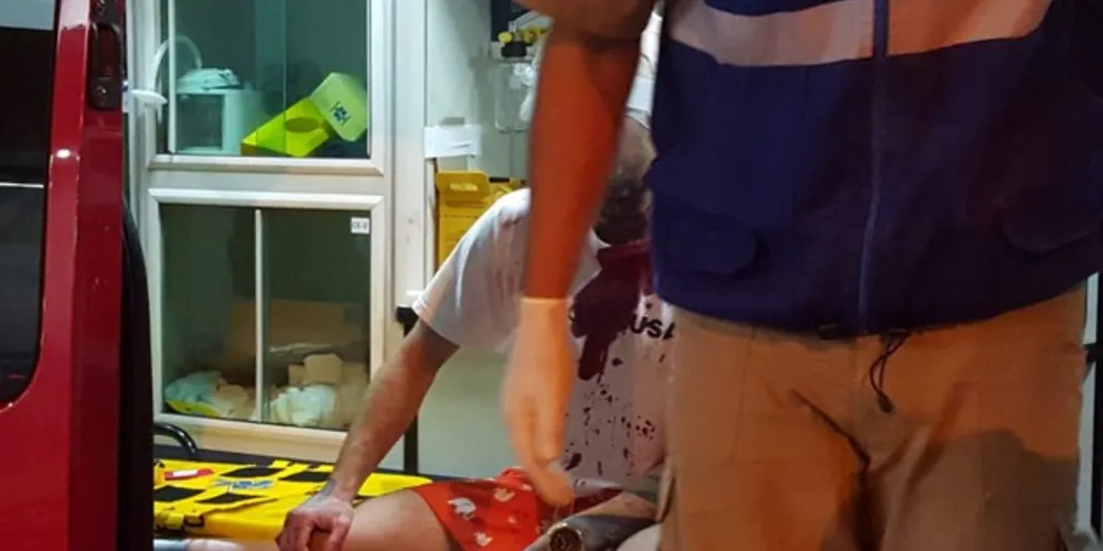 Jovem foi atendido por equipe do Siate