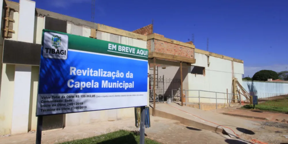 A obra começou em janeiro deste ano, com um investimento de R$ 160 mil
