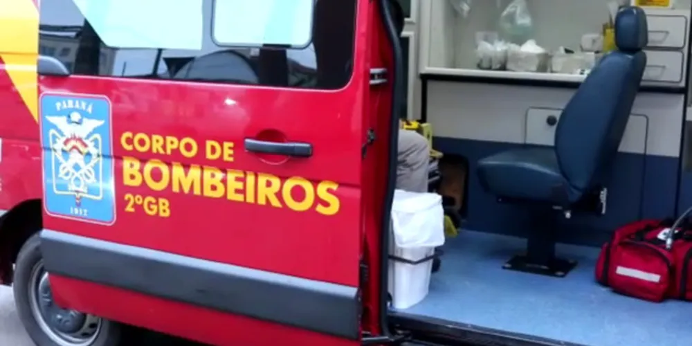 Corpo de Bombeiros prestou atendimento à vitima