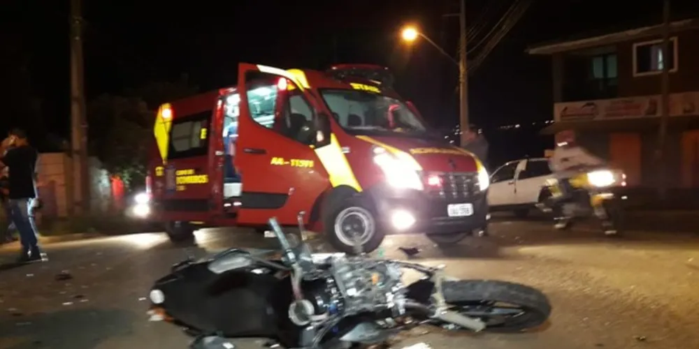 Piloto da moto foi parar no hospital com ferimentos considerados graves