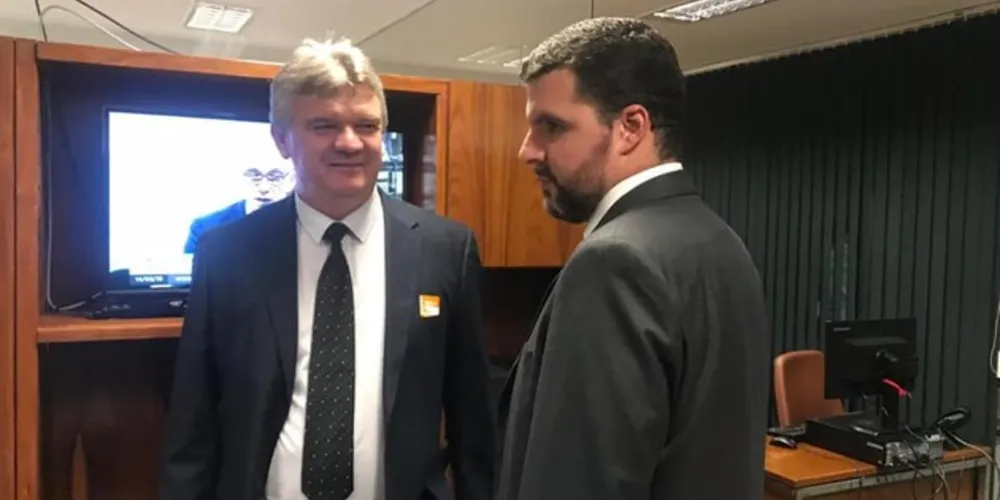 Sloboda esteve acompanhado do deputado federal Pedro Lupion durante a agenda em Brasília