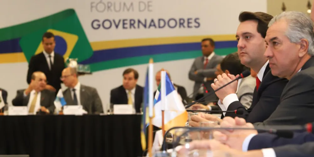 Ratinho Junior participou do Fórum dos Governadores nesta quarta-feira