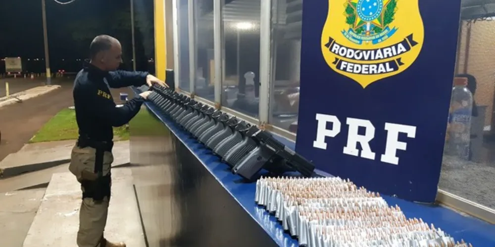 Todas as pistolas estavam com numeração raspada