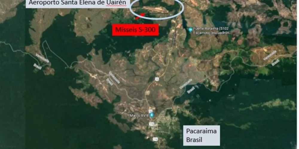 Segundo o site DefesaNet, sistema posicionado seria o de defesa aérea S-300VM