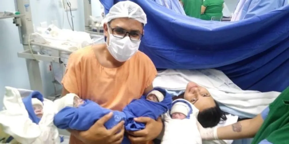 Imagem ilustrativa da imagem Paranaense dá à luz a quadrigêmeos