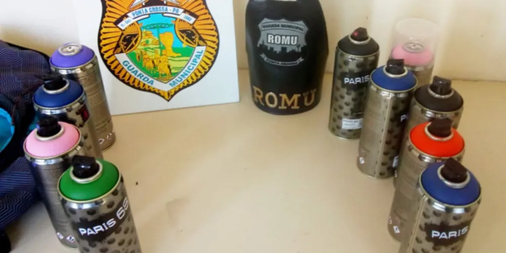 Dez latas foram apreendidas pelos guardas municipais durante a ocorrência