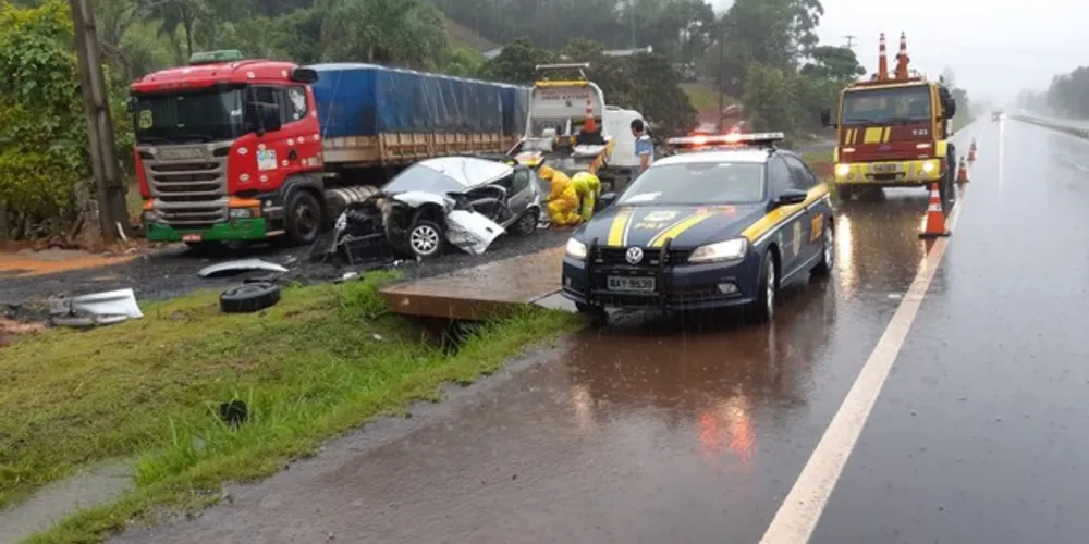 Motorista foi levado até a UPA de Telêmaco Borba com ferimentos considerados graves