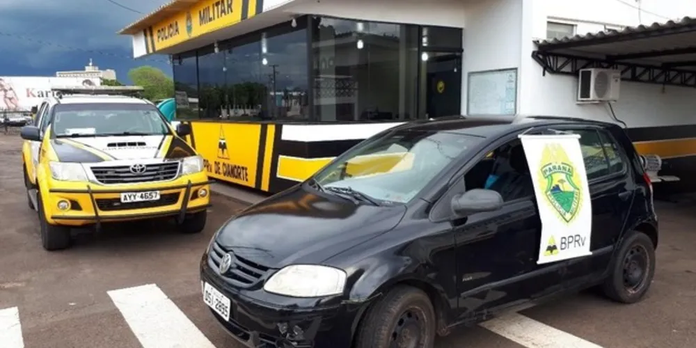Automóvel foi encaminhado para a Delegacia de Polícia Civil de Cianorte para as providências cabíveis