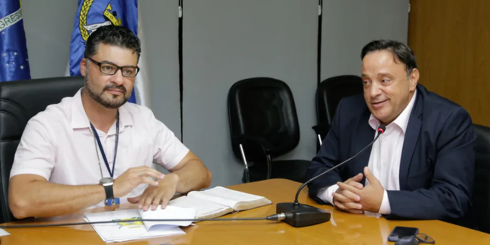 Prefeito Marcelo Rangel recebeu em seu gabinete o deputado estadual Hussein Bakri,
