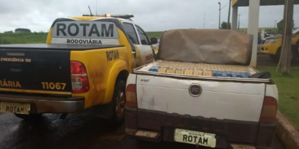 Motorista do veículo apreendido se evadiu do local e não foi localizado