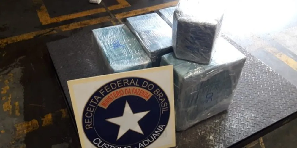 Cocaína foi apreendida no Porto de Paranaguá