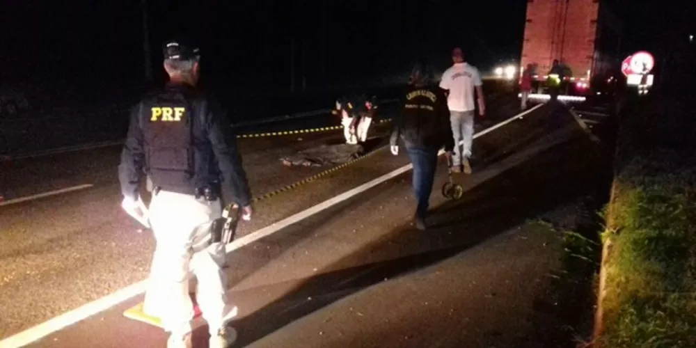 Vítima fatal foi encaminhada ao IML de Ponta Grossa, mas ainda não houve confirmação de sua identidade