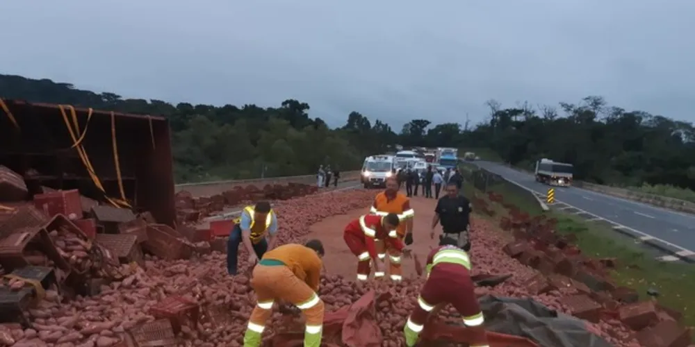Equipes continuam em trabalho de limpeza no local