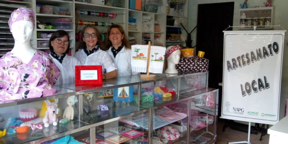 Espaço conta com produtos feitos a mão de diversos profissionais