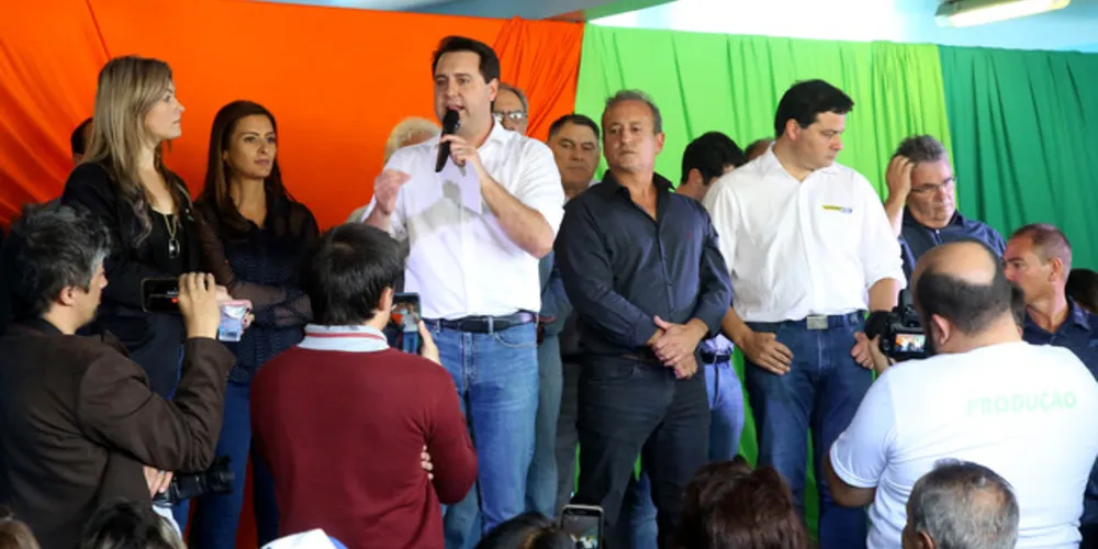 Governador Ratinho Junior esteve no município