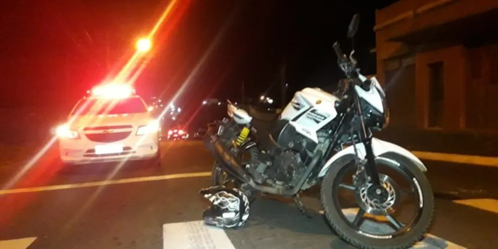 Motociclista sofreu ferimentos leves